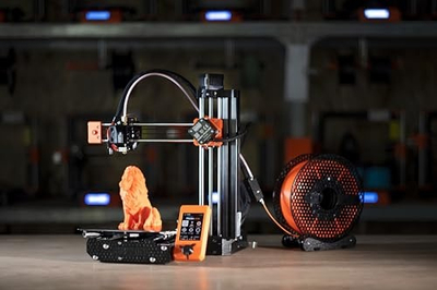 Printer 3D Original Prusa Mini Plus, FDM, gjysmë i montuar, me sensor filamenti, portokalli e zi