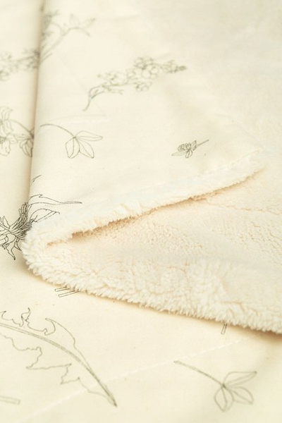 Batanije për bebe BLANKET PLUSH ECO FLOWERS, 80x100 cm, pelush i butë, shumëngjyrëshe