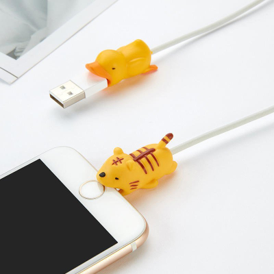 Mbrojtës kabllo telefoni Hurtel Panda, universal, plastik, shumëngjyrësh