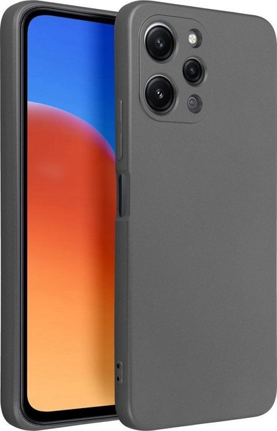 Maskë mbrojtëse metalike për Xiaomi Redmi 12 4G, TPU, gri