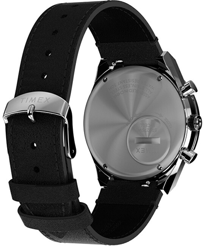 Orë për meshkuj Timex Q Chronograph TW2W53400UK, e zezë/argjendtë