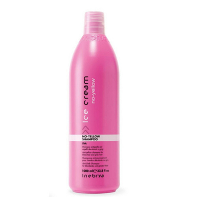 Shampo për flokë të ngjyrosur Inebrya Ice Cream No-Yellow 300 ml