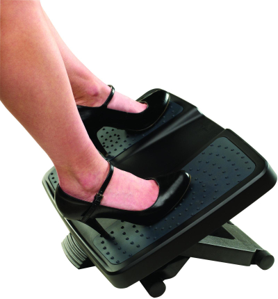 Mbështetës këmbësh Fellowes Ultimate Foot Support 8067001, ergonomik, i zi