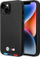 Mbrojtëse telefoni BMW Tricolor MagSafe për iPhone 14 Plus 6.7", lëkurë, e zezë