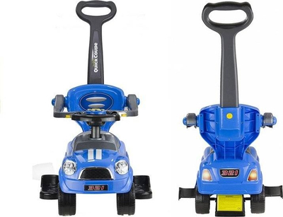 Makine lodër shtytëse Leantoys Ride On With Guide, me dorezë drejtimi, blu