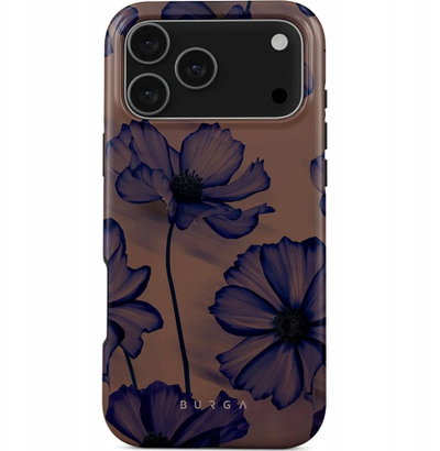 Këllëf magnetik Burga Velvet Night Tough për iPhone 17 Pro Max, mbrojtës, kafe blu e errët