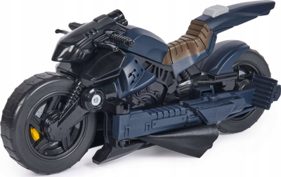 Lodër motor Batman DC Comics Batcycle, që kthehet, për figura 30 cm, blu e zezë