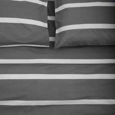 Komplet çarçafësh dopio Heinner Home Pax, 4 copë, 200x220 cm, pambuk 100%, gri