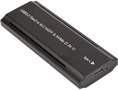 Kuti eksterne për SSD M.2 PCIe NVMe, USB 3.2 20Gbps, RGB, argjendtë