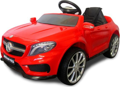 Makinë elektrike për kalamaj Mercedes GLA45, 12V, karrige e butë, e kuqe