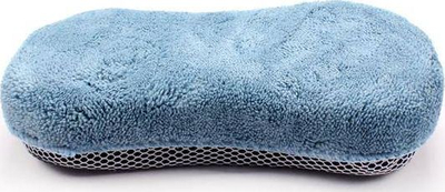 Sfungjer lustruese AMiO 01746 mikrofiber për makina, 220mm, blu
