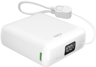 Karikues portativ Puro, 10000mAh, i bardhë