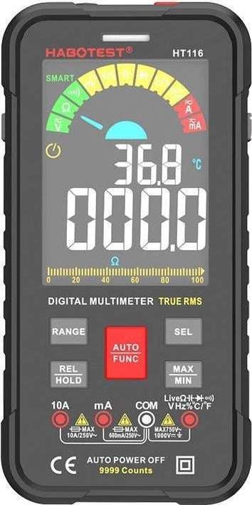Multimetër dixhital Habotest HT116, True RMS, NCV