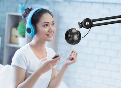 Krah mikrofoni Mozos SB36-PRO për kompjuter, i mirë, i zi