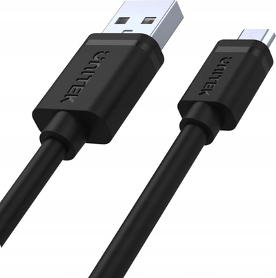 Kabllo USB Unitek Y-C4007BK, USB 2.0, 0.3m, e zezë