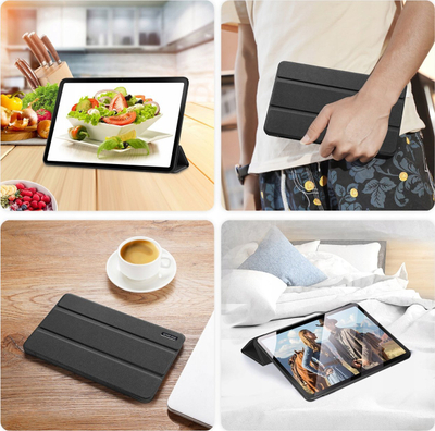 Futrollë tablet DUX DUCIS Domo Series për Google Pixel Tablet, me vend për stylus, bëhet dhe qëndrim, e zezë