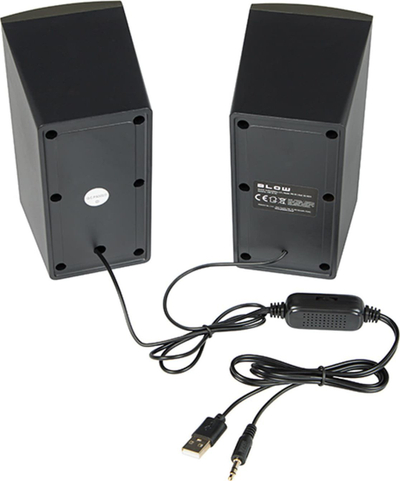 Altoparlantë kompjuterikë 2.0 66-402 MS-30, USB, 3.5mm, të zinj