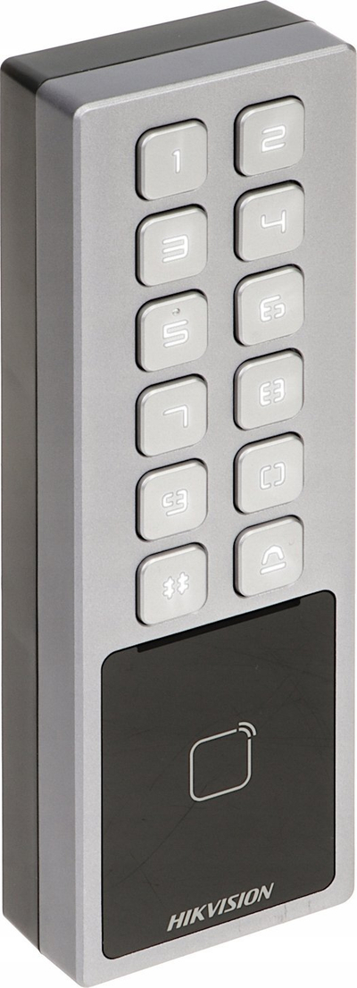 Kodues dere Hikvision DS-K1T805MBWX, lexues RFID, Bluetooth, gri