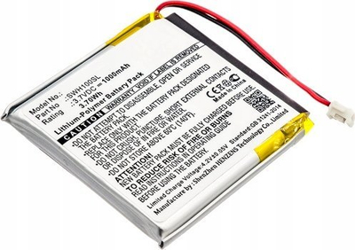 Bateri Li Polymer për kufje Sony, 3.7V, 1000mAh, e zezë