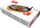 Tigan gize Banquet Serving Pan, 23 x 14cm, me dërrasë druri, i zi