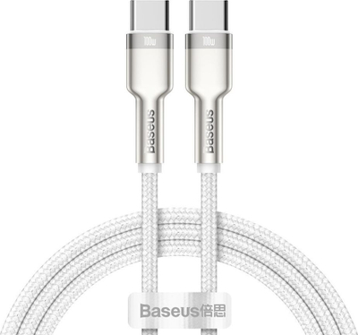 Kabllo Baseus, USB C - USB C, 1 m, e bardhë