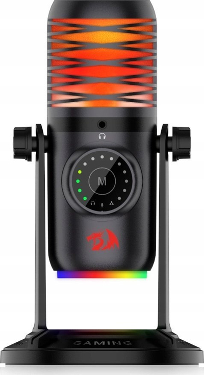Mикрофон Redragon GM306, RGB, со повеќе насоки на снимање, црн