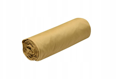 Çarçaf shtrati me lastik STOF Elysee, 160 x 200 x 30 cm, pambuk perkal 100%, ngjyrë mustard
