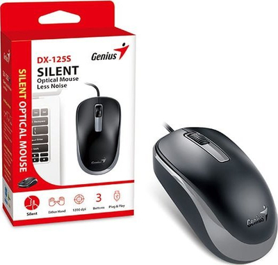 Глувче Genius DX-125S, оптичко, 1200 DPI, црно