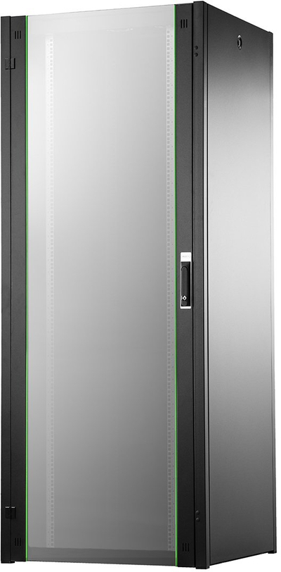 Kabinet rrjeti në këmbë Hyper Pro 19" 42U, 800x800 mm, derë xhami, i zi