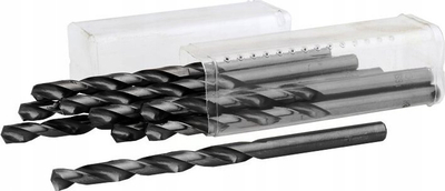 Set stërvitjesh për metal NWKA HSS, 3.5 mm, 10 copë, i zi
