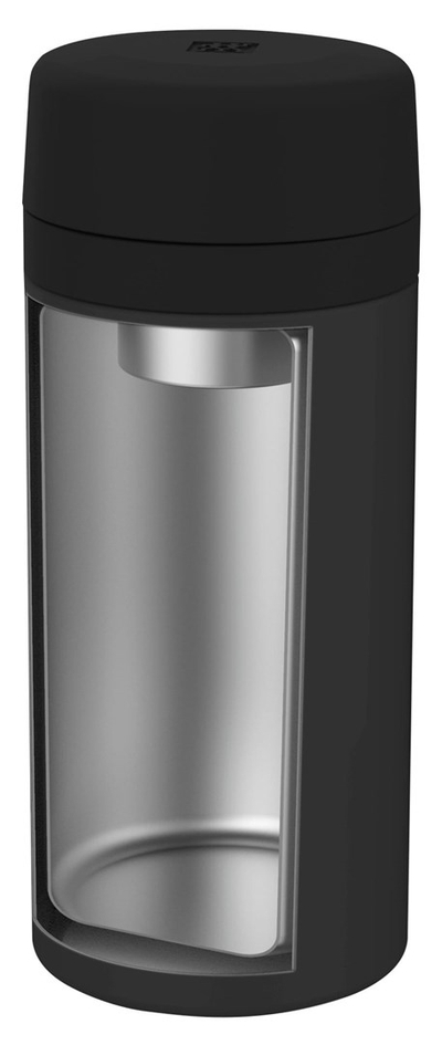 Shishe termike me infuzer Simpleshow, 420ml, çelik inoks, e zezë