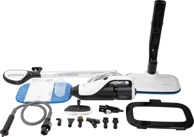 Pastrues me avull Salente JetSteam Pro, 1400W, mop edhe dore 2 në 1, i bardhë