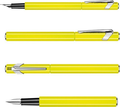 Stilolaps Caran d'Ache 849 Fluo Line, F, i verdhë