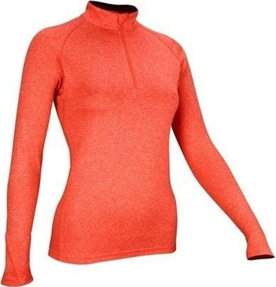 Bluzë sportive Avento Women 33VG, me mëngë t’gjata, me zinxhir, portokalli