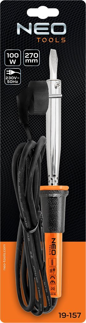 Hekur saldimi Neo Tools Resistance, 100W, 230V, portokalli i zi