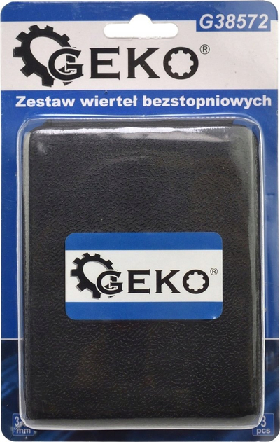 Set stërvina hapash Geko G38572, 3 copë, 3-30 mm, çelik HSS