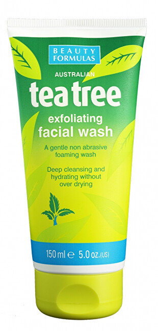 Pastrues për fytyrë Beauty Formulas Tea Tree, 150 ml
