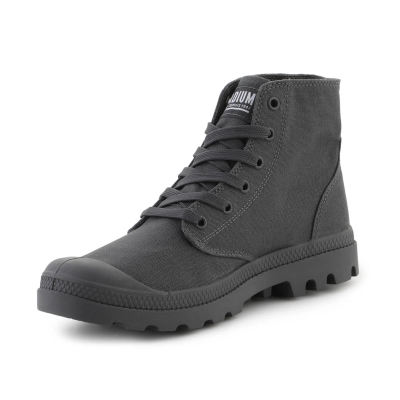 Këpucë Palladium Mono Chrome 73089 089, kanavacë, taban gome, gri