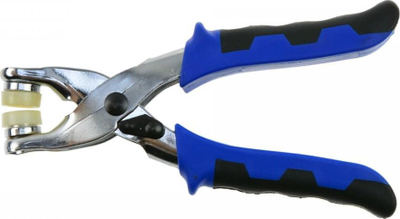 Set për punim lëkure Geko G01825, pinca për vrima dhe eyelets, metalik