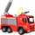 Lodër kamion zjarrfikës Lena Fire Brigade Giga Trucks, 66 cm, me pompë uji, i kuq