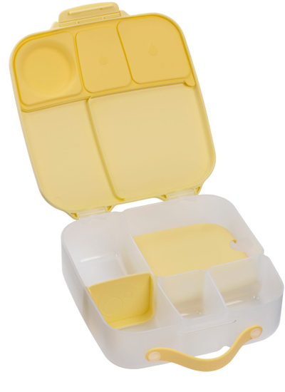 Kuti ushqimi b.box Snack Box, ndarje të rregullueshme, kapak fleksibël, mente e hapur