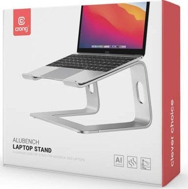 Mbajtëse laptopi Crong prej alumini, ergonomike, ngjyrë grafit