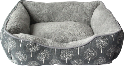 Shtrat për kafshë Hoppy Pets RECTANGULAR BED HÖPPY, 90x70x20 cm, drejtkëndor, gri