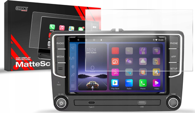 Film mbrojtës mat GRIZZ MatteScreen për radio Android 2DIN 7", Volkswagen Škoda Seat