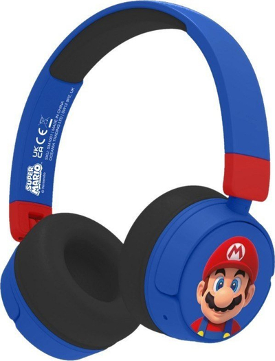 Безжични слушалки за деца OTL Technologies SM1001 Super Mario, со микрофон, сина боја