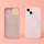 Futrollë OEM Silicone Thin Mag për iPhone 12 / 12 Pro, 6.1", MagSafe, rozë e çelët