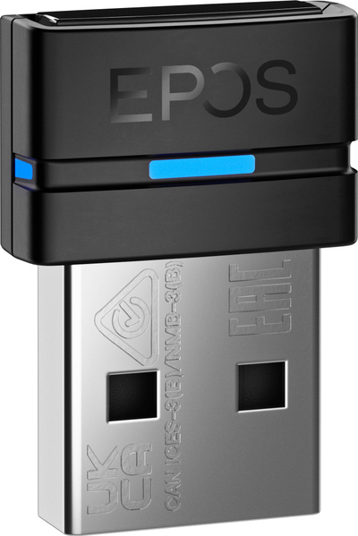 Adapter Bluetooth EPOS BTD 800a, USB, për kufje pa tela, i zi