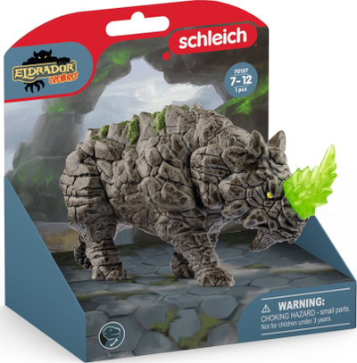 Figurinë lodër Schleich 70157 Battle Rhino Eldrador Creatures, plastikë, për kalamaj 7-12 vjeç, gri