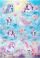 Декоративни налепници HERMA Sticker MAGIC Happy Unicorns, Transpuffy, повеќебојни