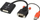 Adapter AV Lindy 38184, DVI I në VGA, USB A, i zi